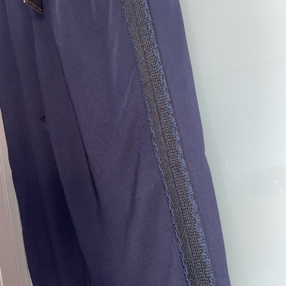 NWT Kobi Halperin Navy Crepe Midnight Blue Manning Pant - Picture 2 of 7